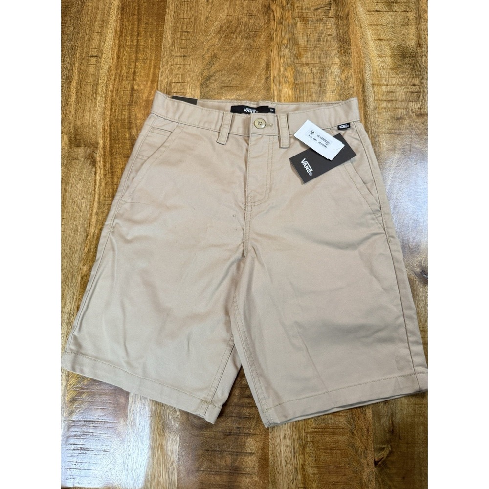 Vans Boys Authentic Loose Chino Shorts Size 14 27 Incense Khaki NWT Flaw